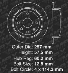   2006 chevrolet optra fits models with 10 15 diameter rear rotors only