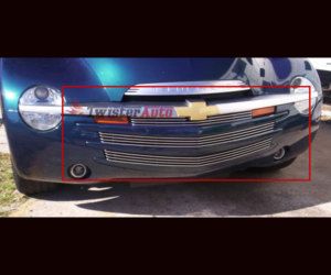 2003 2004 2005 06 Chevy SSR Front Grill Aluminum Billet Grille Combo 