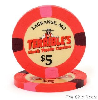 100   $.5 Terribles Mark Twain NEW Paulson Casino Secondary chips