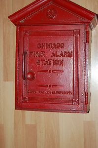 Chicago Fire Alarm Call Box Gamewell Style 1919