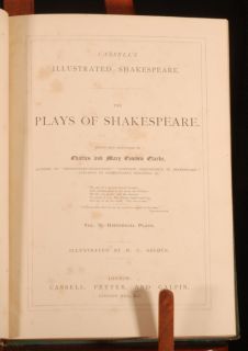 C1875 3 Vols Plays of Shakespeare Ed by Cowden Clarke