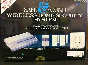 SAFE SOUND 2x WIRELESS home security alarm system 1 NEW and 1 DEMO
