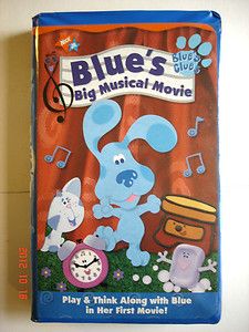   Clues Blues Big Musical Movie VHS Ray Charles as G Clef NICKELODEON JR