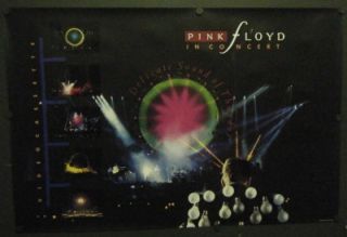 Pink Floyd in Concert Promo Poster 1989 Delicate Sound of Thunder 24 