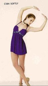 Softly 584 Ballet Tap Lyrical Princess Skate Competition Dance Costume 