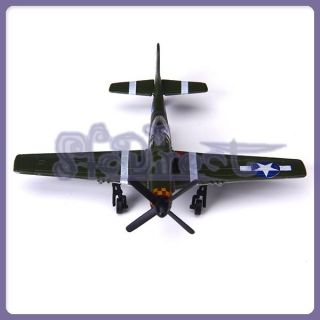 Kids Gift Toy WWII Military Fighter Plane Mustang Aircraft Hobby Model 