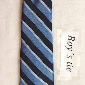 Boys The Childrens Place Blue Stripe Neck Tie Necktie