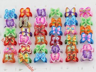 Wholesale Childrens Jewelry Mix Lot 25piece Butterfly Soft Ceramic 