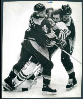 CT PHOTO agx 623 Hockey Stanley Cup Playoffs 1982 Sports Hockey 