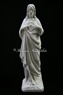 Large Jesus Christ Sacred Heart Italian Statue Sculpture Vittoria Made 