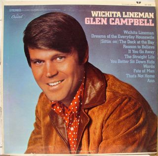 GLEN CAMPBELL wichita lineman LP CAPITOL ST 103 VG+ 1968 Vinyl Record