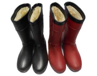 New Fashion Cold Warm Rain Boots Flat Boots Medium Boots differ Size 