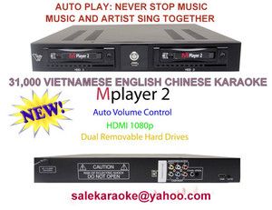 MPLAYER2 Vietnamese English Chinese Karaoke 4TB 31K Song Auto Play 