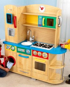 New Kids Pretend Kitchen Wooden Children Play Toy KidKraft Cook 