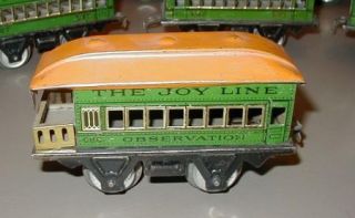 Vintage Joy Line Four Car Train Plus Electric Engine and Tender O 