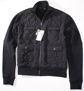   Mens $695 MOSCHINO Black Quilted Mid Weight Jacket XXL (fits XL) Coat