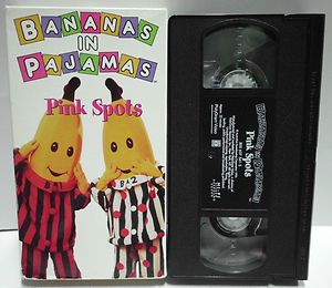 Bananas in Pajamas Pink Spots Children Kids VHS Video Tape RARE