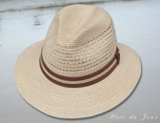 Christys Handmade Safari Styled Vented Crown Straw Hat
