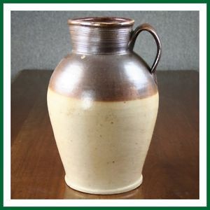 Antique Victorian Salt Glazed Stoneware Jug Pitcher