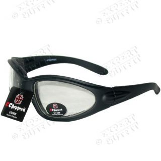 Authentic Choppers Clear Lens Motorcycle Sunglasses New Wholesale Sale 