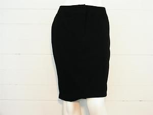 Worthington Works Black Stretch Lined Career Skirt Sz 6