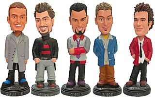 Lot of 5 NSYNC Bobble Head Nodders 2001 Collectibles Edition