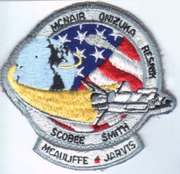 Space Shuttle Challenger Tragic Last Mission Patch 3