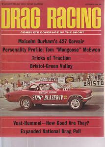 Drag Racing Magazine 9 66 Kendall GT 1 Jack Chrisman