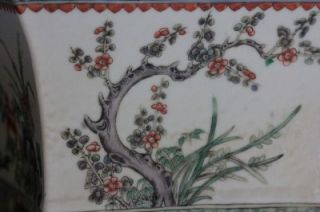   Fine Chinese 19th C Famille Verte Antique Porcelain Planter