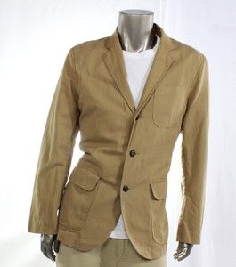   Beige Mens Blazer Langly Organic Chino Sportscoat Size 44 $295
