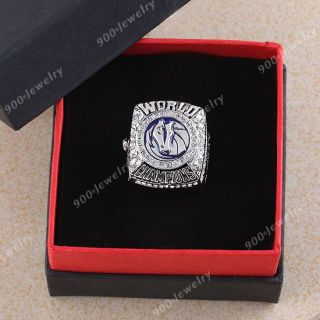 1pc Basketball NBA Replica Champion Souvenirs Finger Ring Gift Box 