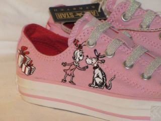 New Converse Dr Seuss CINDY LOU WHO & GRINCH Sneakers Shoes 5, 6, 9 