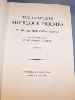 Vintage Book Set The Complete Sherlock Holmes Doyle