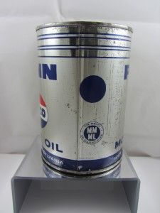 VINTAGE 40S 1 QT. AM0C0 PENN MOTOR OIL CAN NOS & FULL from OLD PA 