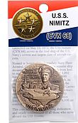 USS Nimitz Aircraft Carrier U s Navy Bronze Medal Coin