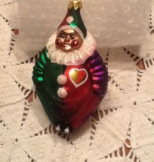 Christopher Radko Caring Clown Christmas Ornament