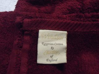 Chortex Windsor Burgundy 35x60 100% Egyptian Cotton Bath Towel