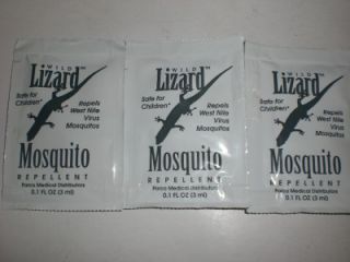 50 lot of wild lizard mosquito repellent west nile