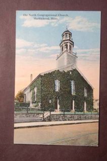 Old North Church Marblehead MA Old Vintage Postcard