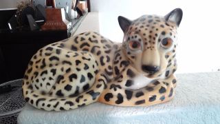 Signed 1956 Claes Leopard RARE TV Lamp in Mint Condition