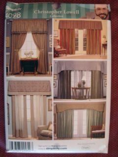 Simplicity Christopher Lowell Curtains Pattern 4098