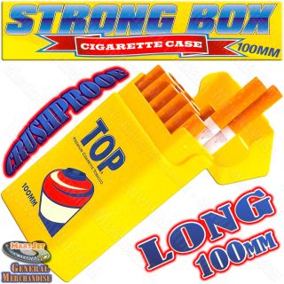  Flip Top Cigarette Case 100s Long Size 100 MM Hard Crushproof Plastic