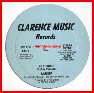 Disco 12 Lanier 25 Hours Clarence Music Ultra RARE Peter Brown