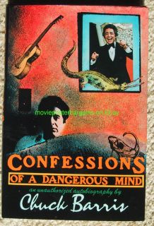 Confessions of A Dangerous Mind 1st Edition Book Mint