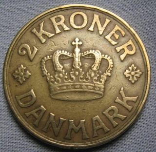  Denmark 1936N 2 Kroner Christian X