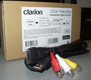 Clarion CCA 748 600 Connection Cable for iPod CCA748