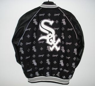 MLB Chicago White Sox Wool Leather Reversible Jacket XL