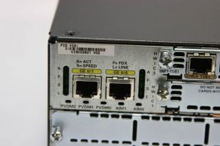 Cisco 2821V03 Gigabit Wired Router (CISCO2821) VWIC 2MFT T1/E1 180 Day