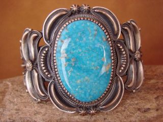  Sterling Silver Turquoise Bracelet by Kirk Smith! Stunning Quality
