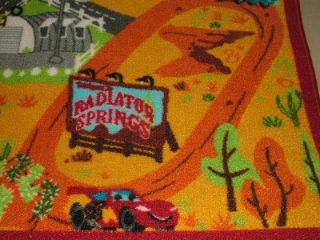 LARGE KIDS CHILDREN DISNEY CARS PLAY TOWN MAT RUG W/BACKPACK